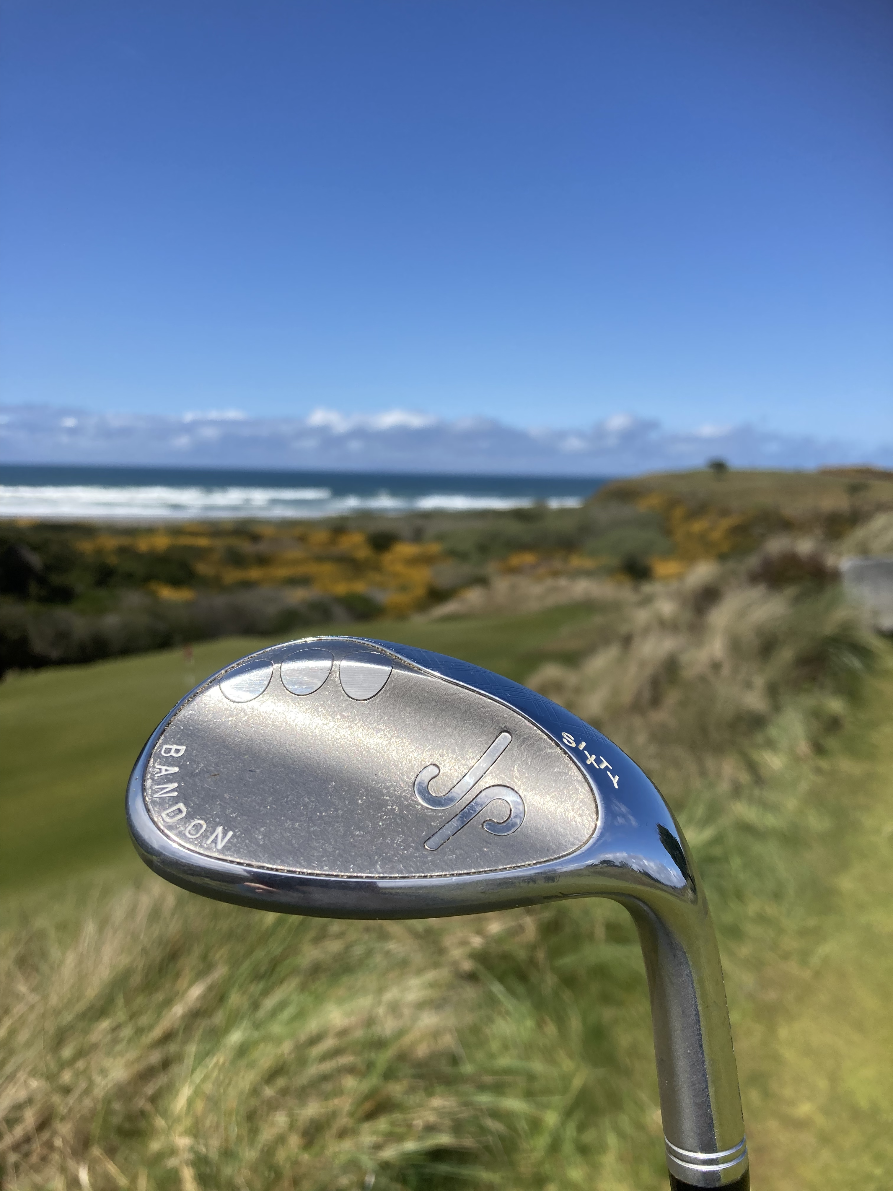 JP wedge with a backdrop of Bandon Oregon