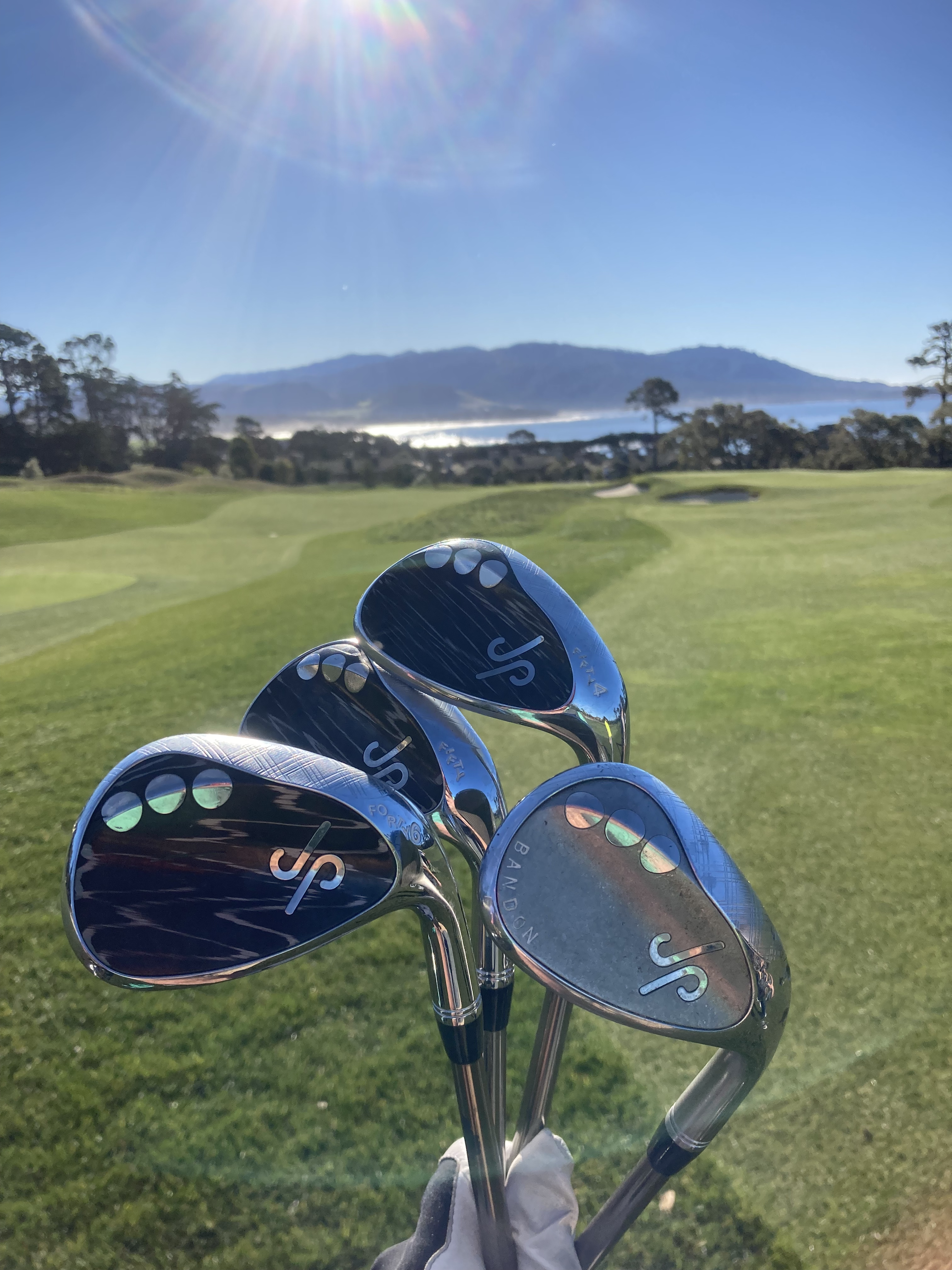 JP wedges with a backdrop of Bandon Oregon