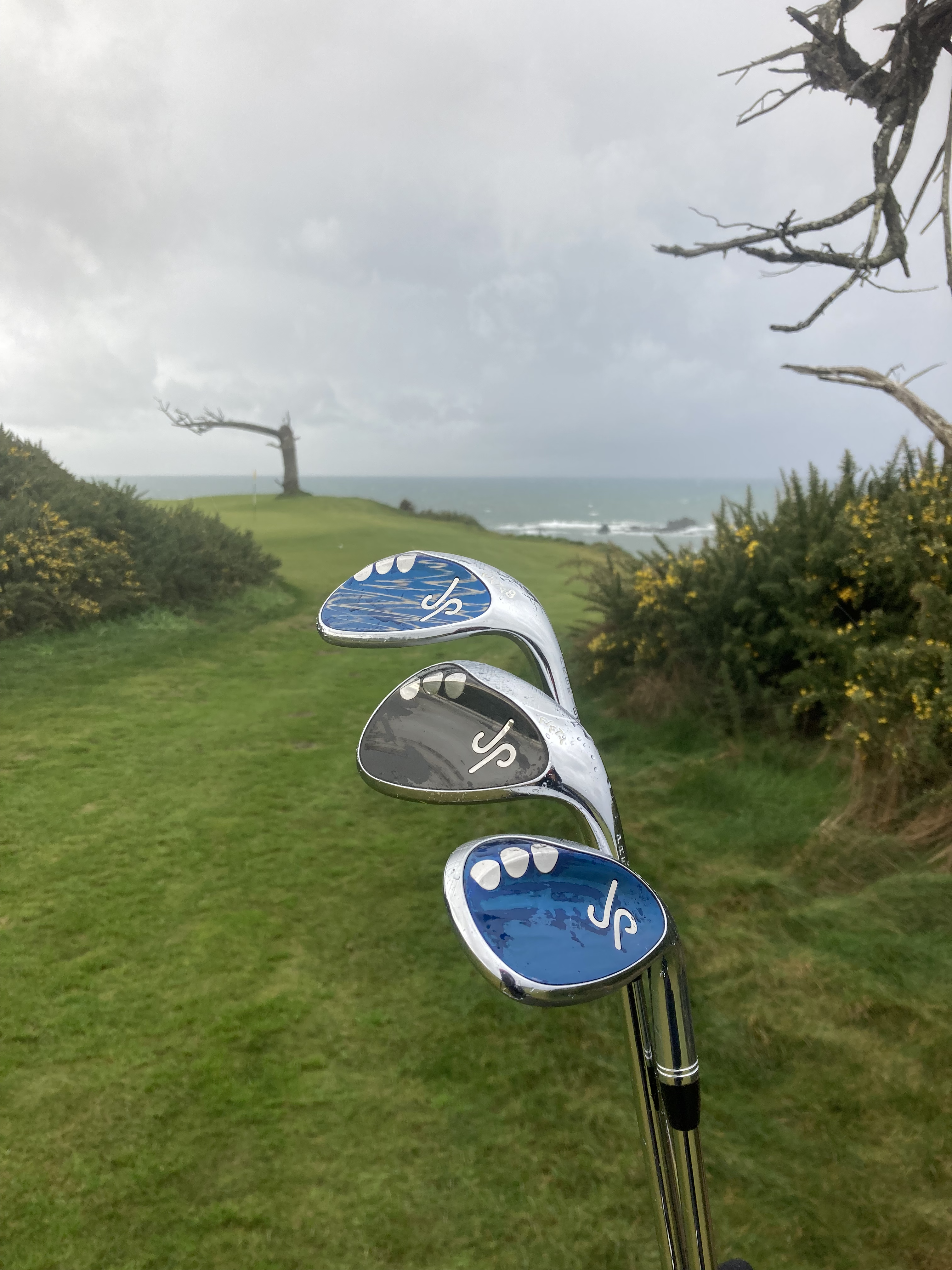 JP wedges with a backdrop of Bandon Oregon